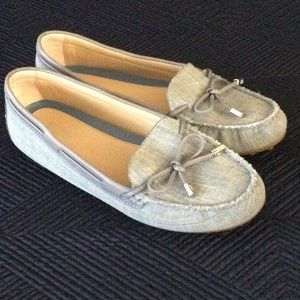 Michael Kors size 8 blue denim flat shoes for women